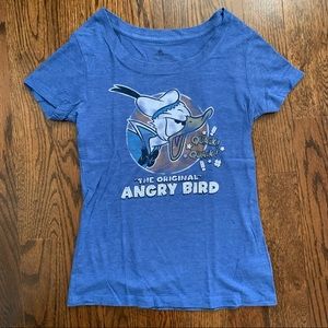 Disney Parks blue Donald Duck “The Original Angry Bird” tee size small/medium